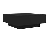 vidaXL Table basse noir 80x80x31 cm bois d'ingénierie 836582