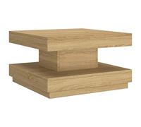 vidaXL Table Basse Table d'Appoint Bout de Canapé Table à Thé de Salle de Séjour Meuble de Salon Intérieur Marron Clair 60x60x35 cm MDF