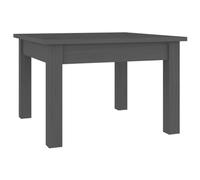 vidaXL Table Basse Table d'Appoint Bout de Canapé Table de Salon Meuble de Salon Salle de Séjour Intérieur Gris 45x45x30 cm Bois Massif de Pin
