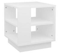 vidaXL Table Basse Table d'Appoint Bout de Canapé Table de Salon Meuble de Salon Salle de Séjour Intérieur 40x40x43 cm Blanc Bois d'Ingénierie
