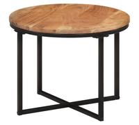 Vidaxl Table Basse 45x45x35 Cm Bois Massif Acacia Et Fer Multicolore