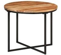 vidaXL Table basse table d'appoint 55x55x45 cm, bois massif acacia et fer, multicolore
