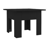 vidaXL Table Basse, Table d'Appoint Carrée, Bout de Canapé de Salon, Meuble de Salle de Séjour Maison Intérieur, Noir Bois d'Ingénierie