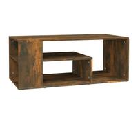vidaXL Table basse Chêne fumé en bois d'ingénierie 100x50x40 cm Marron