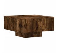 vidaXL Table Basse Table d'Appoint Meuble de Salon Bout de Canapé Salle de Séjour Intérieur Chêne Fumé 60x60x31,5 cm Bois d'Ingénierie