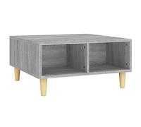 vidaXL Table Basse Table d'Appoint Meuble de Salon Bout de Canapé Table de Salle de Séjour Maison Intérieur Sonoma Gris 60x60x30 cm Aggloméré