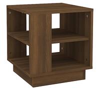 vidaXL Table Basse Table d'Appoint Meuble de Salon Table de Canapé Bout de Canapé Salle de Séjour Chêne Marron 40x40x43 cm Bois d'Ingénierie