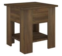 vidaXL Table Basse Table d'Appoint Meuble de Salon Table de Canapé Bout de Canapé Salle de Séjour Chêne Marron 40x40x42 cm Bois d'Ingénierie