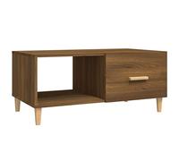 vidaXL Table basse Chêne marron 89,5x50x40 cm Bois d'ingénierie 817515