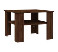 vidaXL Table Basse Table d'Appoint Rangement Table Centrale Bout de Canapé Salon Salle de Séjour Intérieur Chêne Marron 60x60x42 cm Bois d'Ingénierie