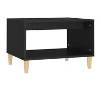 vidaXL Table Basse Table d'Appoint Rangement Table Centrale Bout de Canapé Salon Salle de Séjour Intérieur Noir 60x50x40 cm Bois d'Ingénierie