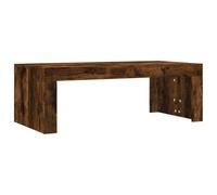 vidaXL Table basse 823371 chêne fumé 102x50x36 cm bois d'ingénierie