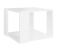 vidaXL Table d'appoint bout de canapé blanc 40x40x30 cm bois d'ingénierie