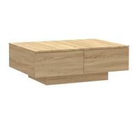 vidaXL Table Basse Table d'Appoint Table de Canapé Bout de Canapé Meuble de Salle de Séjour Salon Intérieur Chêne Sonoma 90x60x31 cm Aggloméré