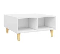 vidaXL Table Basse Table d'Appoint Table de Canapé Bout de Canapé Meuble de Salle de Séjour Salon Intérieur Blanc 60x60x30 cm Aggloméré