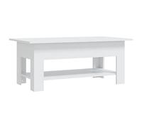 vidaXL Table Basse Table d'Appoint Table de Canapé Bout de Canapé Meuble de Salle de Séjour Salon Intérieur Blanc 102x55x42 cm Aggloméré