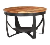 vidaXL Table Basse Table d'Appoint Table de Canapé Bout de Canapé Salle de Séjour Salon Maison Intérieur Ø68x43 cm Bois d'Acacia Solide