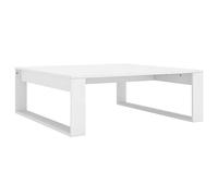 vidaXL Table Basse Table d'Appoint Table de Canapé Meuble de Salle de Séjour Bout de Canapé Salon Intérieur Blanc 100x100x35 cm Aggloméré