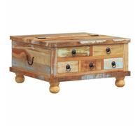 vidaXL Table Basse Table d'Appoint Table de Chevet Table de Canapé Salon Salle de Séjour Maison Intérieur Bois de Récupération 70x70x38 cm