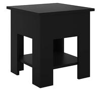 vidaXL Table Basse Table d'Appoint Table de Salon Bout de Canapé Meuble de Salon Salle de Séjour Intérieur Bois d'Ingénierie Noir 40x40x42 cm
