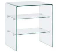 Table Basse 50 X 40 X 56 Cm Verre Trempé