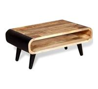 vidaXL Table basse Bois de manguier brut 90 x 55 x 39 cm Multicolore