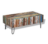 vidaXL Table Basse Table de Salon Bois Massif de récupération 100 x 50 x 38 cm