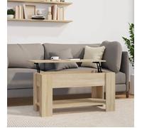 Vidaxl Table Basse Chêne Sonoma 101x49x52 Cm Bois D'ingénierie Marron