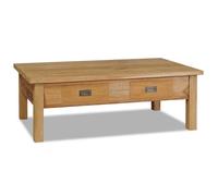 vidaXL Table basse teck massif 100x60x35 cm 244483