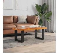 vidaXL Table basse Teck Résine 100 x 50 cm Multicolore G