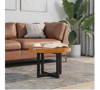 vidaXL Table basse Teck et résine 60 cm 243466