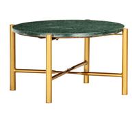 Vidaxl Table Basse Vert 60x60x35 Cm Pierre Véritable Et Texture Marbre Vert