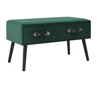 Vidaxl Table Basse Vert 80x40x46 Cm Velours Vert