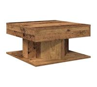 vidaXL Table basse Vieux bois 55x55x30 cm bois d'ingénierie Marron 856632