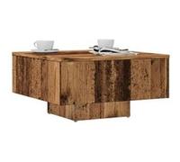 vidaXL Table basse Vieux bois – Bois d'ingénierie – 60×60×31,5 cm – Marron