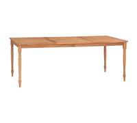 Table Batavia 200x100x75 cm Bois de teck massif