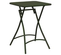 Table De Jardin Pliante Vidaxl Vert Foncé 55x55x73 Cm Acier