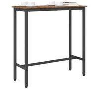 vidaXL Table Bois Ancien 100 x 40 x 100,5 cm, Table Ajustable, rectangulaire, Design Moderne, Hauteur réglable, Bois résistant, Pieds en Acier