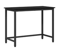 Vidaxl Table Chêne Noir 80 X 50 X 76,5 Cm Bois D'ingénierie Et Acier