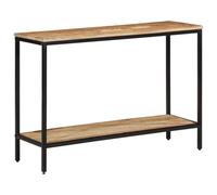 Vidaxl Table Console 100x35x70 Cm Bois De Manguier Massif Brut Marron