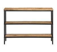 Vidaxl Table Console 100x35x70 Cm Bois De Manguier Massif Brut Marron