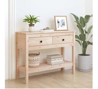 vidaXL Table console 814624 Bois massif de pin 100x35x75 cm