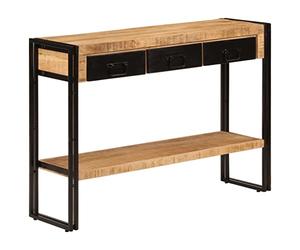 vidaXL Table Console 110x30x76 cm Bois de manguier Solide