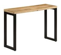 vidaXL Table console 110x35x76 cm Bois de manguier massif brut Marron