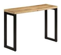 vidaXL Table console 110x35x76 cm Bois de manguier massif brut Marron
