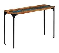 Table Console 120 X 35 X 76 Cm Bois De Récupération Massif