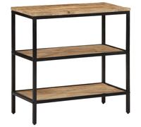 Vidaxl Table Console 70x35x70 Cm Bois De Manguier Massif Brut Marron