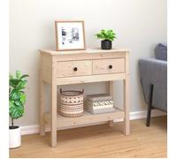 vidaXL Table console 75x35x75 cm Bois massif de pin 814619
