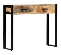 vidaXL Table console 90 x 30 x 75 cm Bois de manguier massif Brun G