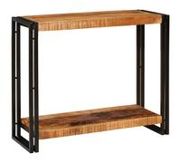 Vidaxl Table Console 90 X 33 X 75 Cm Bois De Manguier Brut Massif